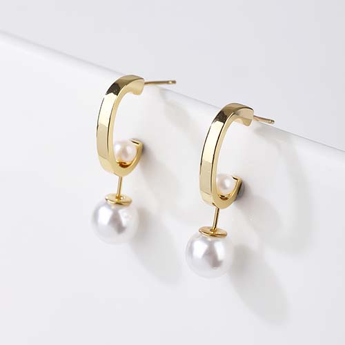 Pearl Long Chain Earrings