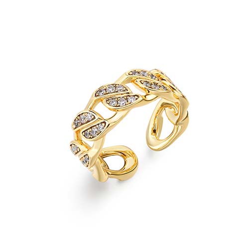 Zircon Setting Link Ring