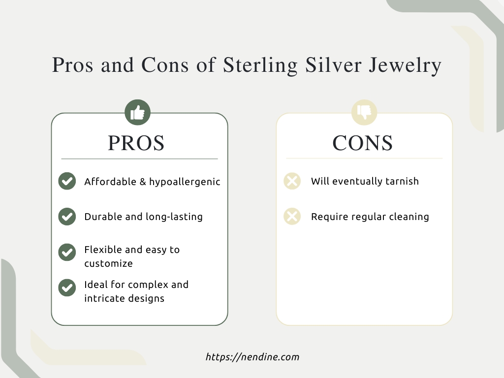 Pros and Cons of Sterling Silver Jewelry