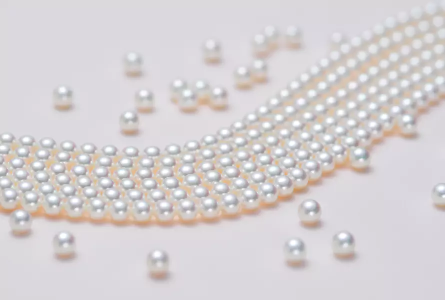 White Button Freshwater Pearls - A Grain of Sand
