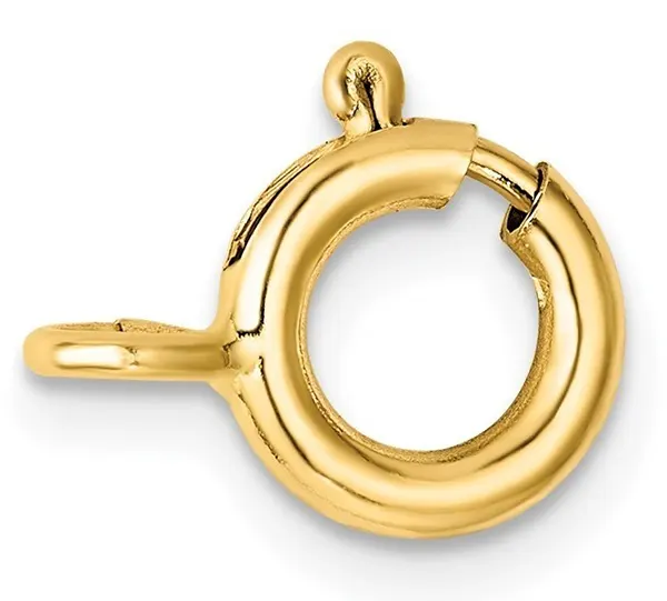 9ct Yellow Gold 6mm Open Opening Bolt Ring Clasp Necklace & Bracelet R –  Beautiful Jewellery Company Ltd