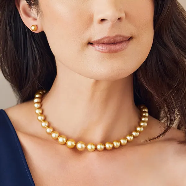 Golden South Sea Pearl Necklace