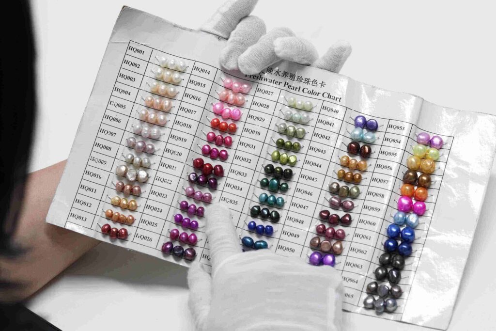 natural pearl color chart