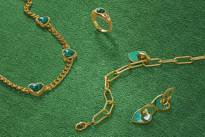 malachite jewelry series