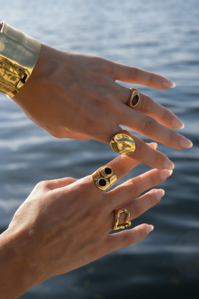 Gold Plated Stainless Steel Rings