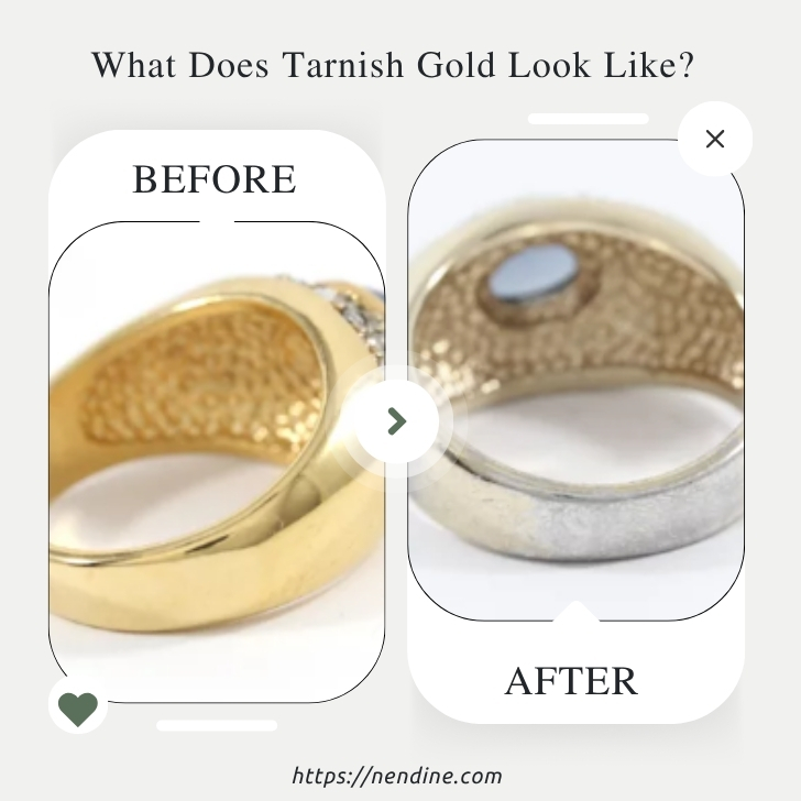 What Does Tarnish Gold Look Like Before vs After