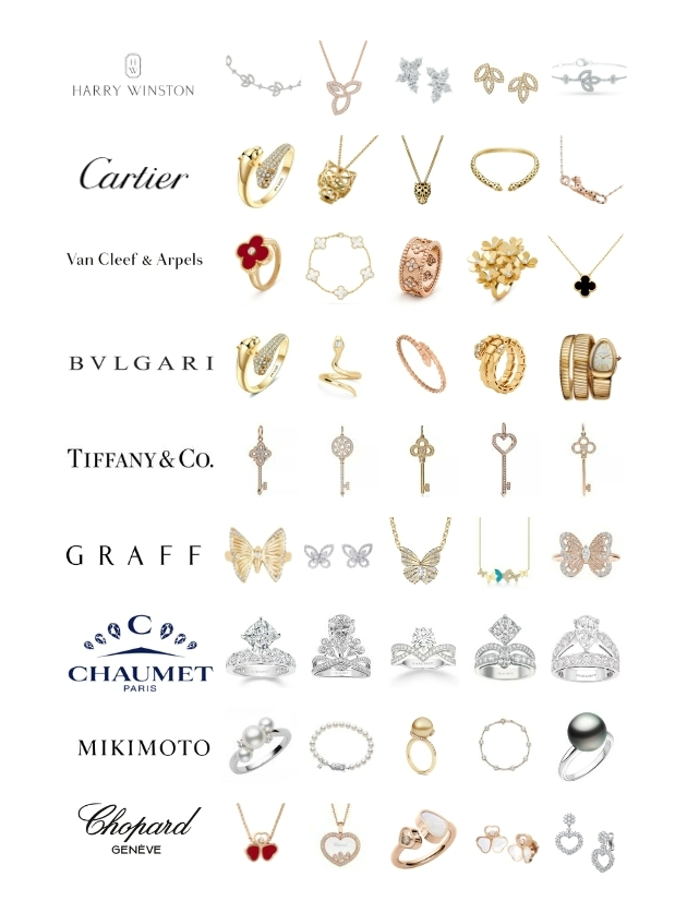 classic designs from jewelry big names