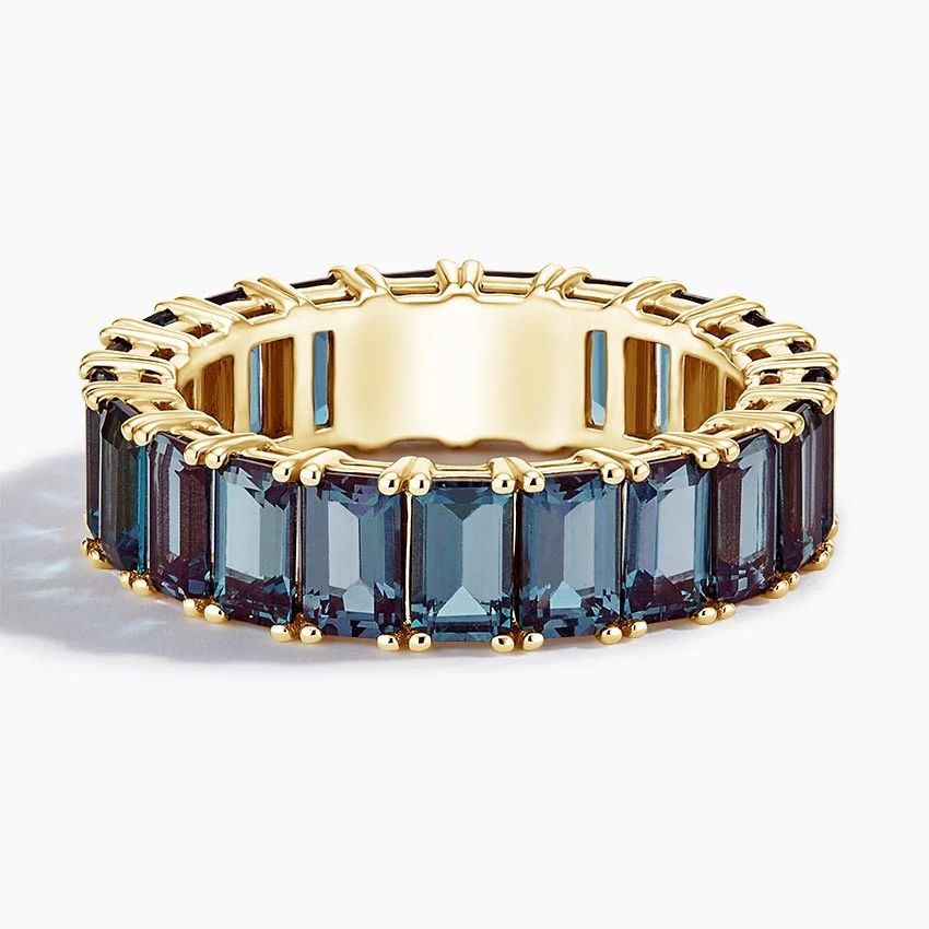 Alexandrite Cocktail Yellow Godl Ring