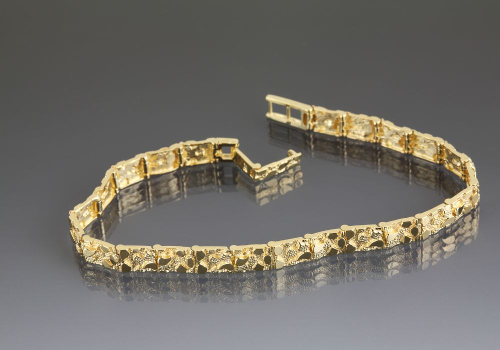 An image of a gold bonded bracelet. 