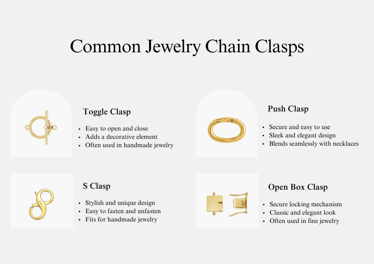 Common Jewelry Chain Clasps