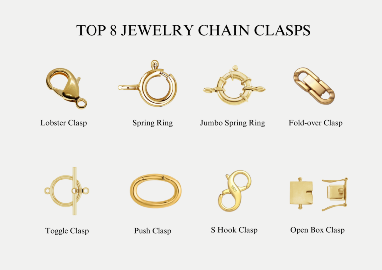 Top 8 Common Jewelry Chain Clasps Types With Examples