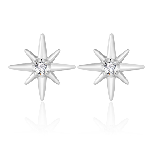 925 Silver Star Stud Earrings
