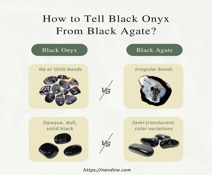 Black Onyx vs Black Agate - How to Tell Black Onyx From Black Agate