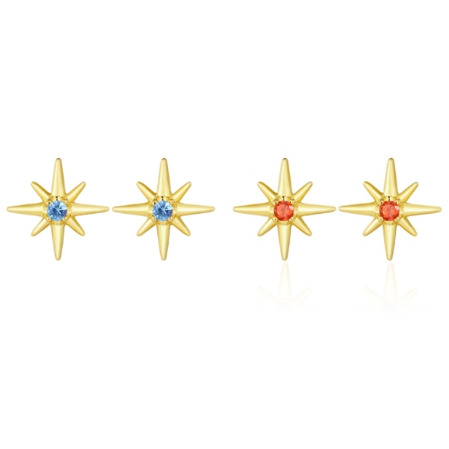 CZ Star Stud Earrings
