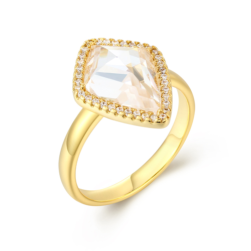Diamond Gold Plated Ring