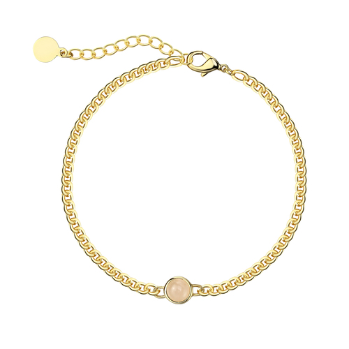 Gold Charm Bracelets With Gemstone