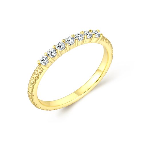 Gold Plated Diamond Band Ring