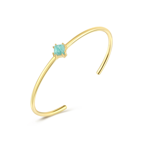 Gold Plated Silver Bangle Bracelet