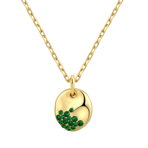 Green Cubic Zirconia Pendant Necklace