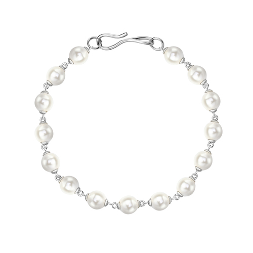 Pearls Silver Bracelet