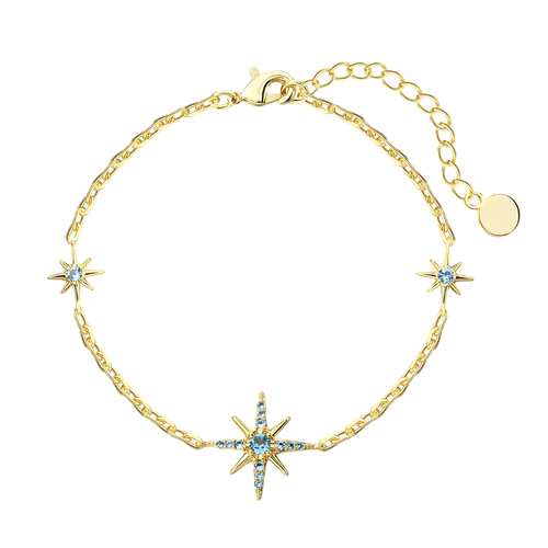 Cubic Zirconia Heart Charm Bracelet