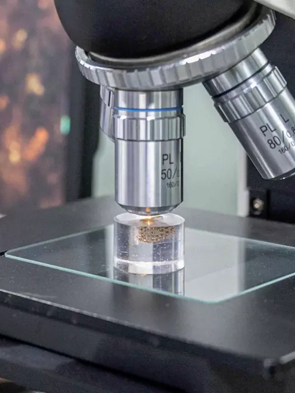 X-Ray Fluorescence (XRF) testing machine for gold-plating thickness verification
